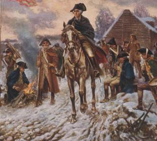 Image of Gen. Washington makes camp at Valley Forge, Pennsylvania Image of Gen. Washington makes camp at Valley Forge, Pennsylvania